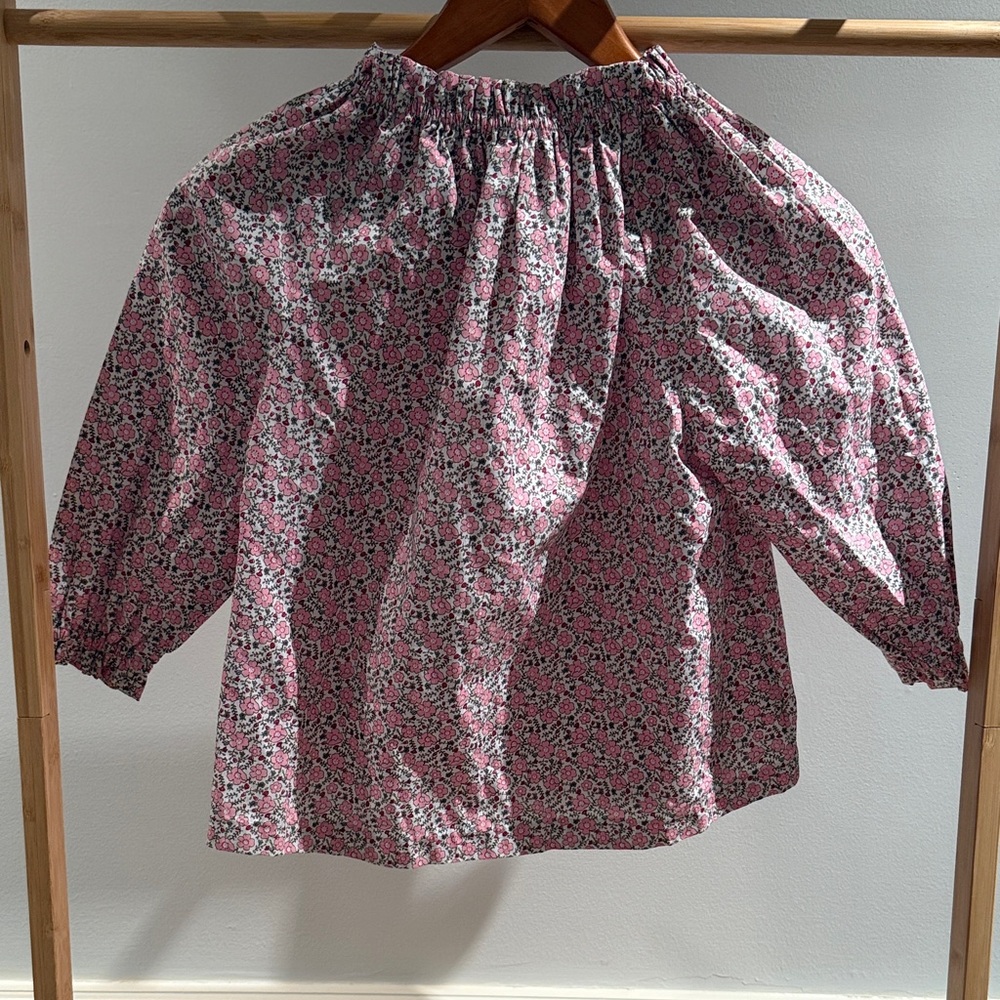 Floral Kids Blouse - Pink